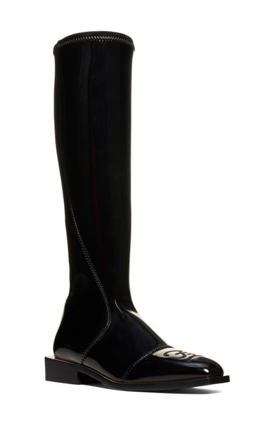 Shop Fendi Knee High Boot In Black