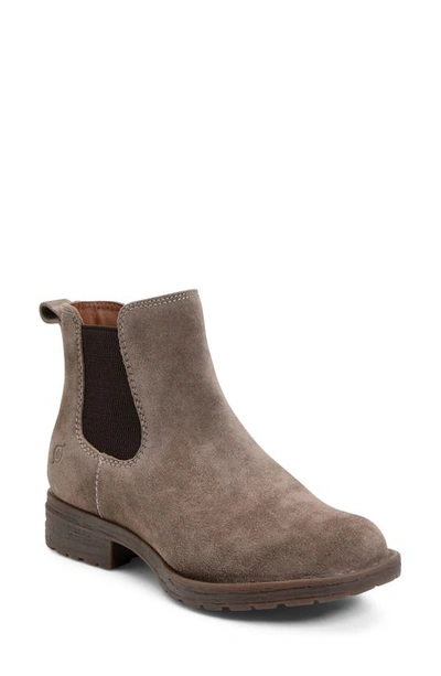 Shop Born Cove Waterproof Chelsea Boot In Taupe Suede