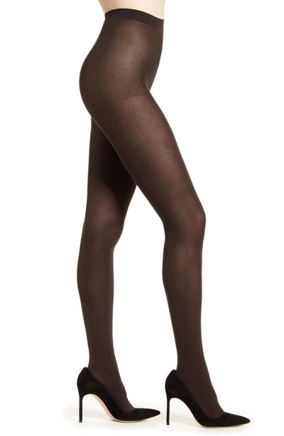 Shop Falke Cotton Touch 65 Opaque Tights In 5229 Cigar