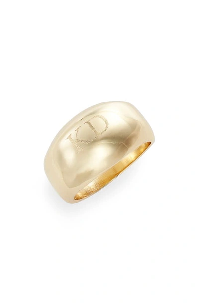 Shop Argento Vivo Personalized Orb Ring In Gold