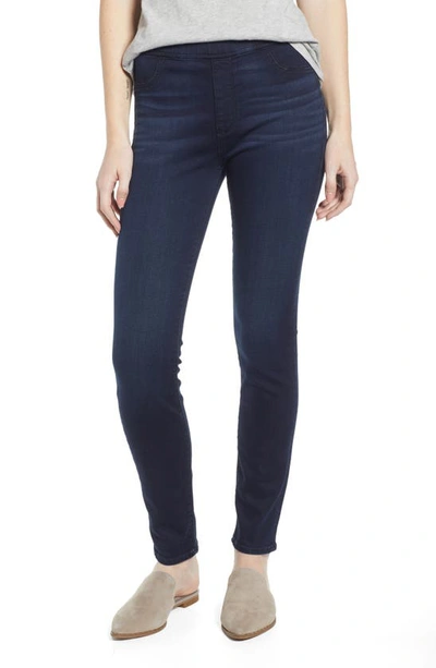 Shop Jen7 By 7 For All Mankind By 7 For All Mankind Comfort Skinny Denim Leggings In Classic Blue/ Black