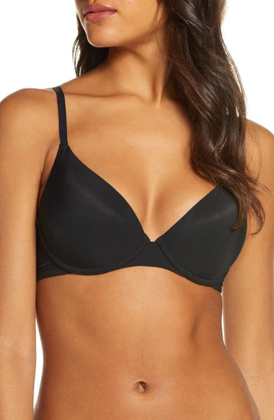 Shop Natori Minimal Push Up Convertible Underwire Bra In Black