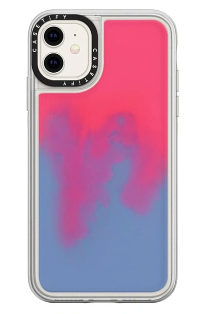 Shop Casetify Neon Sand Iphone 11/11 Pro Case In Blue / Pink