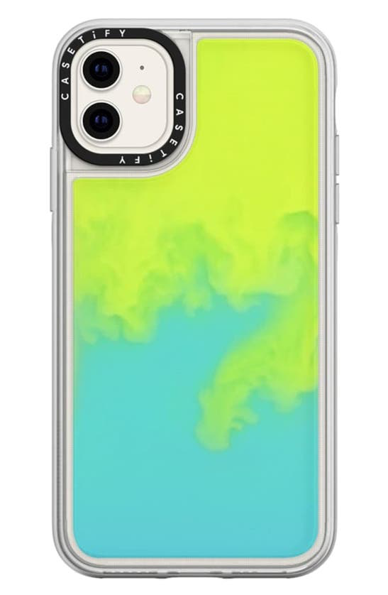 Casetify Neon Sand Iphone 11 11 Pro Case In Green Yellow Modesens