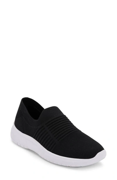 Shop Blondo Karen Waterproof Slip-on Sneaker In Black Fabric