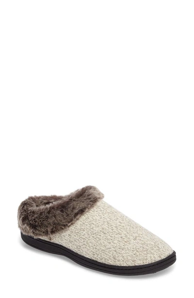 Shop Acorn Chinchilla Faux Fur Slipper In Charcoal Heather