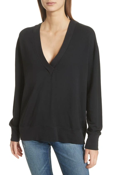 Shop Rag & Bone /jean Flora Sweatshirt In Black