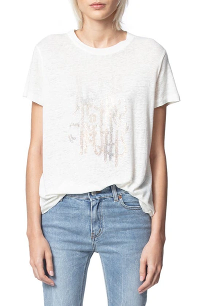 Shop Zadig & Voltaire Azedi Strass Tee In Judo