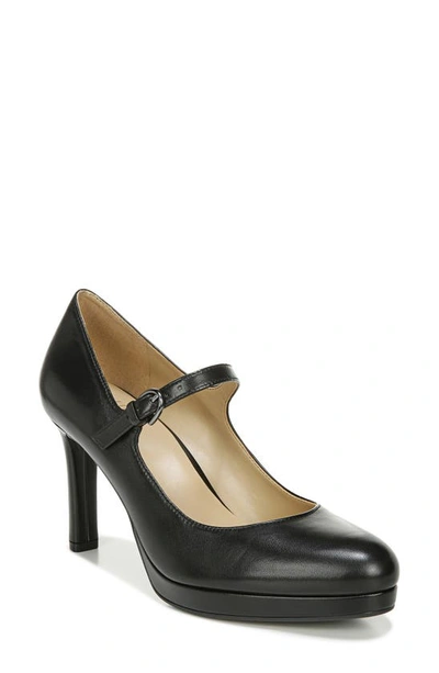 Shop Naturalizer Talissa Platform Pump In Black Leather