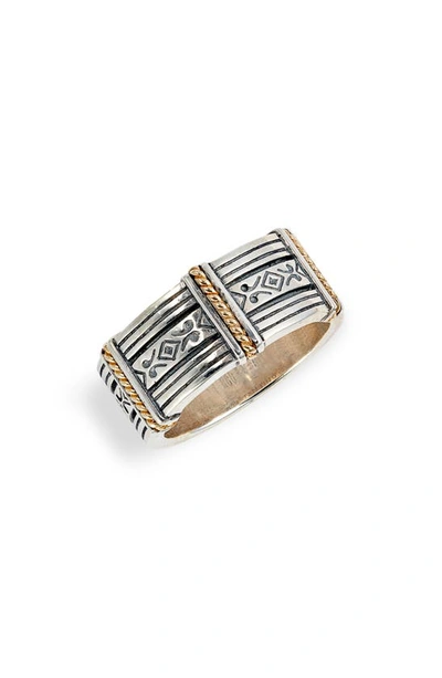 Shop Konstantino Perseus Band Ring In Silver/ Gold