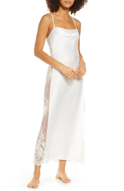 Shop Rya Collection Darling Satin & Lace Nightgown In Ivory