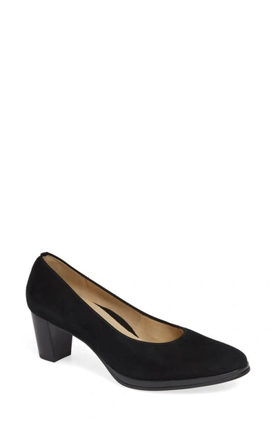 Shop Ara Ophelia Pump In Black/ Black Suede