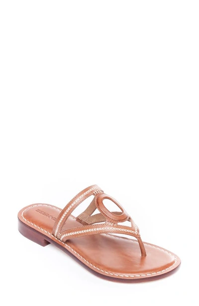 Shop Bernardo Tania Slide Sandal In Luggage Leather