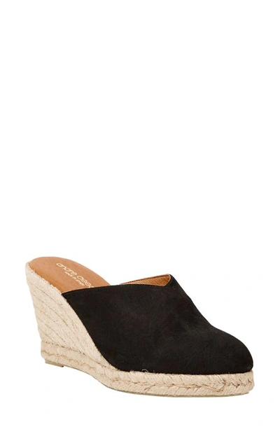 Shop Andre Assous Romy Wedge Mule In Black Suede