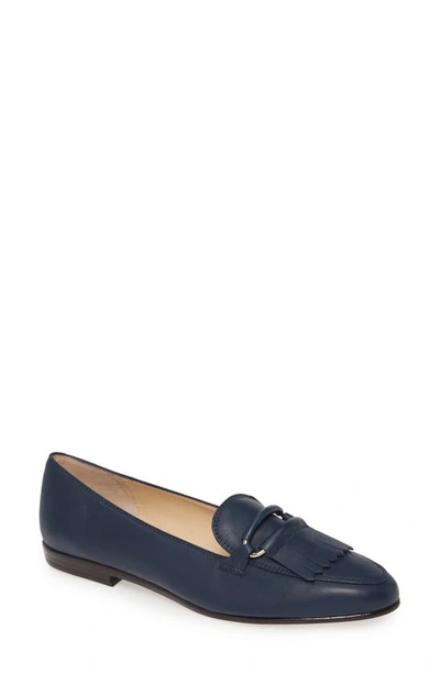 Shop Amalfi By Rangoni Orio Loafer In Deep Blue Leather