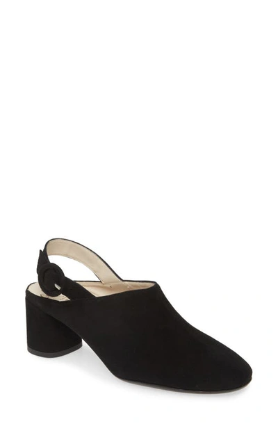 Shop Amalfi By Rangoni Ralph Slingback Mule In Black Suede