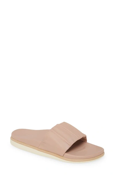 Shop Olukai Pihapiha Slide Sandal In Rose Dust Leather