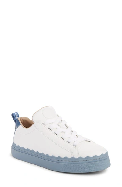 Shop Chloé Lauren Platform Sneaker In Stormy Blue