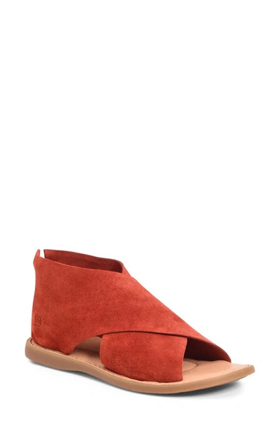 Shop Born Iwa Sandal In Red Suede