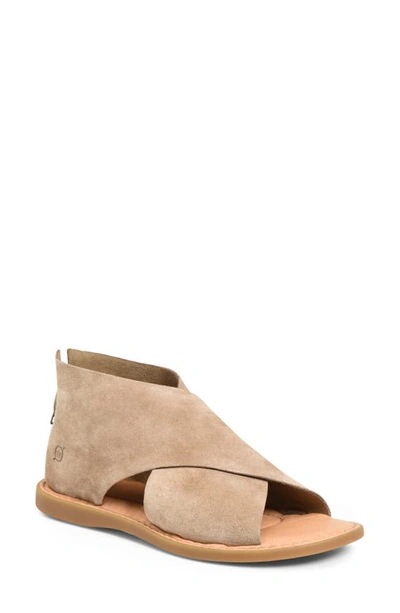 Shop Born Iwa Sandal In Taupe Suede
