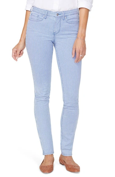 Shop Nydj Alina Pinstripe High Waist Stretch Skinny Jeans In Trella