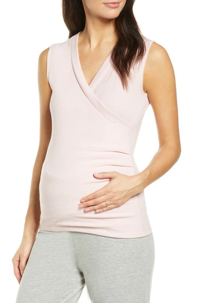 Shop Belabumbum Luxe Maternity/nursing Tank In Pink