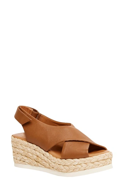 Shop Andre Assous Corbela Wedge Slingback Sandal In Cuero Leather