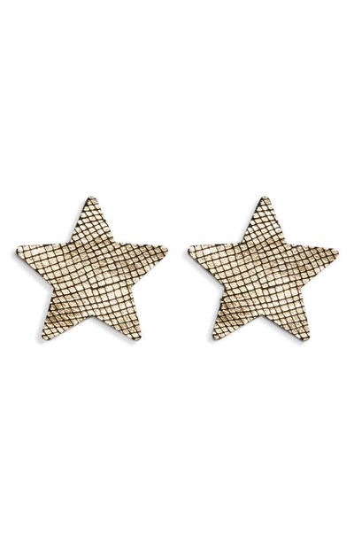 Shop Bristols 6 Nippies Star Nipple Covers In Gold