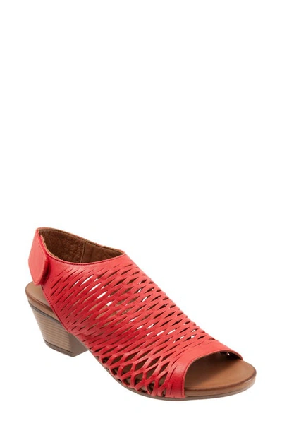 Shop Bueno Lacey Slingback Sandal In Red Leather