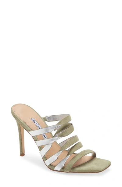 Shop Charles David Vocal Slide Sandal In Seafoam Suede