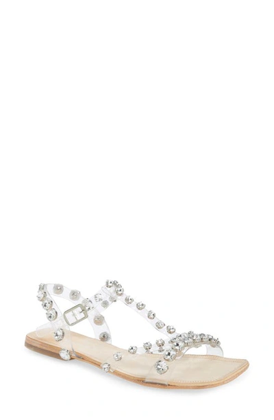Amaryl studded sales clear sandal
