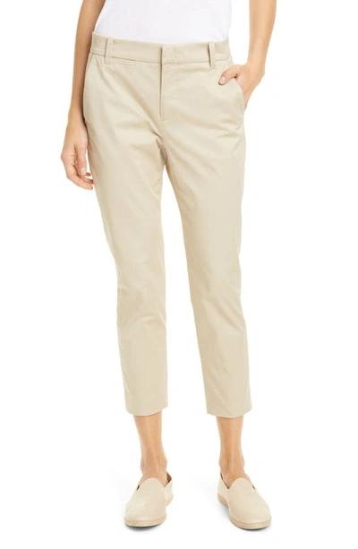 Shop Vince Coin Pocket Stretch Cotton Chino Pants In Latte