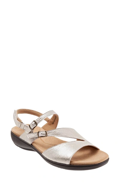 Shop Trotters Riva Sandal In Bronze Leather