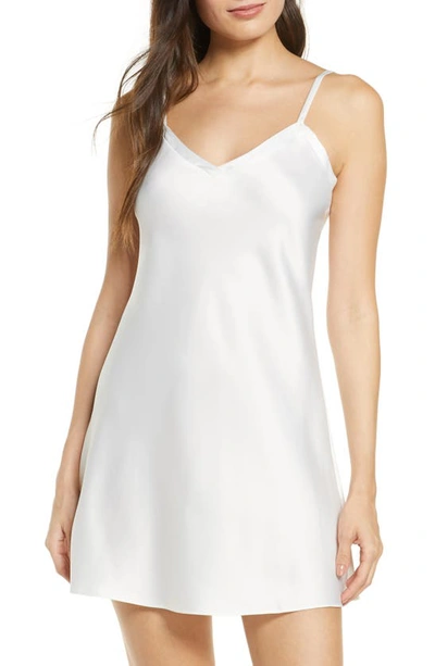 Shop Rya Collection Fresh Satin Chemise In Ivory