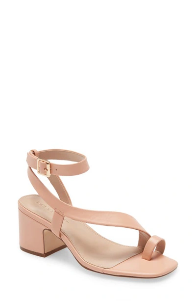 Shop Bcbgeneration Danni Block Heel Sandal In Pink Sand Leather