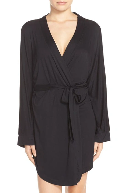 Shop Honeydew Intimates All American Jersey Robe In Black