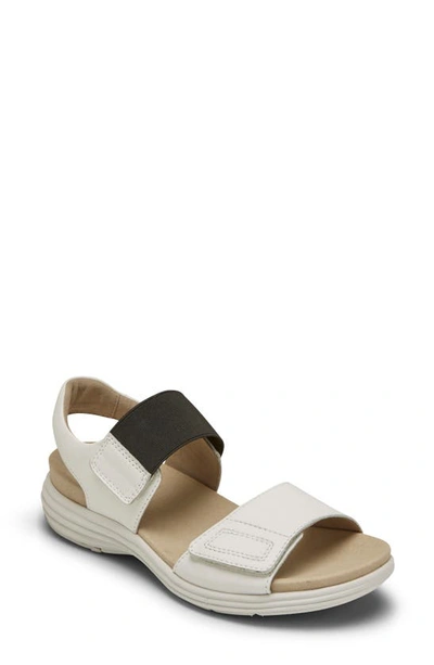 Shop Aravon Beaumont Sandal In White Leather