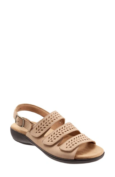 Shop Trotters Trinity Sandal In Sand Leather