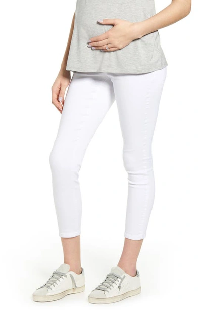 Shop 1822 Denim Ankle Super Skinny Maternity Jeans In White