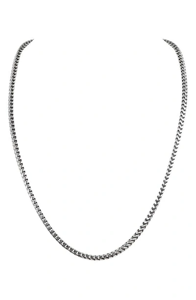 Shop Konstantino Astria Box Chain Necklace In Silver