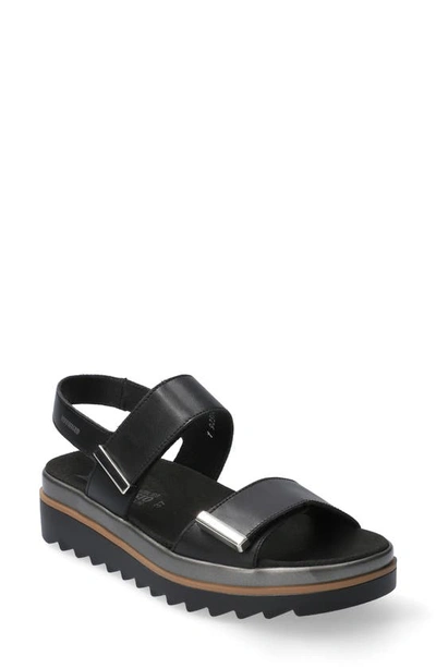 Shop Mephisto Dominica Sandal In Black Leather