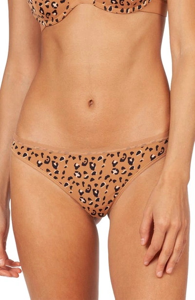 Shop Lively The No-wire Push Up Bra In Animal Print