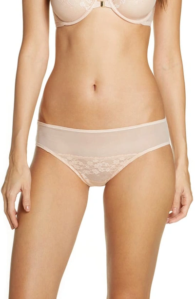 Shop Natori Cherry Blossom Lace Briefs In Cameo Rose