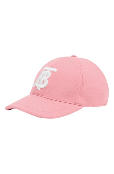 Shop Burberry Monogram Baseball Cap In Pink