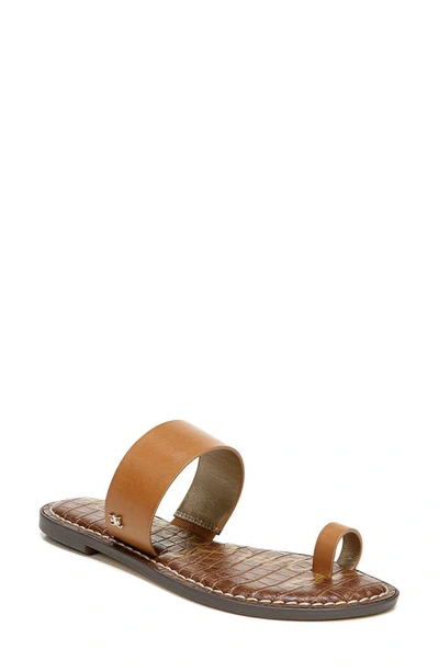 Shop Sam Edelman Gorgene Slide Sandal In Saddle Leather