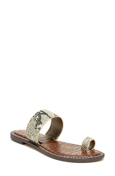 Shop Sam Edelman Gorgene Slide Sandal In Beach Leather