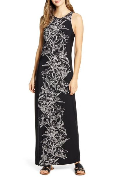 Shop Tommy Bahama Midnight Blooms Maxi Dress In Black