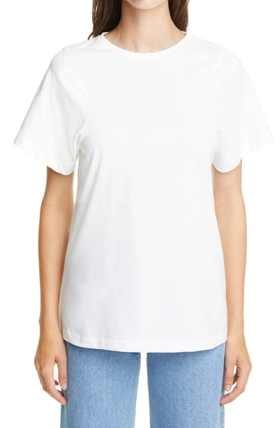 Shop Totême Espera Organic Cotton T-shirt In Off-white