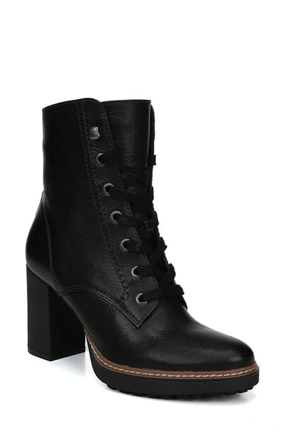 Shop Naturalizer Callie Lace-up Boot In Black Leather