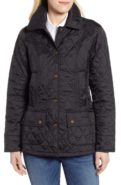 Shop Barbour Beadnell Summer Quilted Jacket In Black